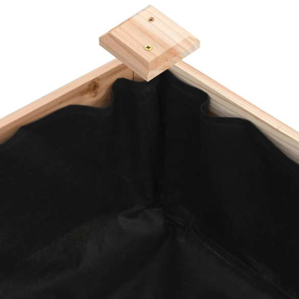 Strat Grădină Înălțat Brad 240x120 cm cu Căptușeală | Livrare Gratuită