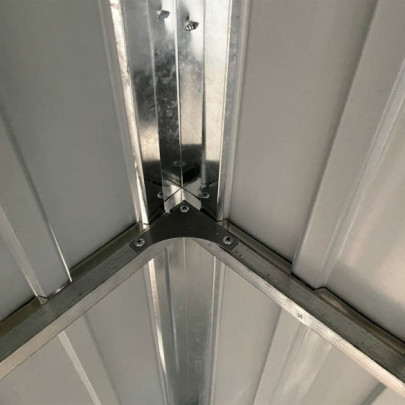 Șopron Grădină Acoperiș Extins - Verde 277x110cm - Oțel