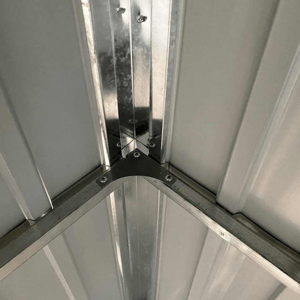 Șopron Grădină Metalic cu Acoperiș Extins - Depozitare Spațioasă