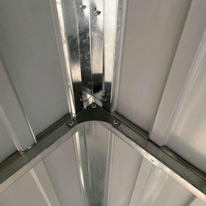 Șopron Grădină Acoperiș Extins Antracit 277x110cm | Oțel Rezistent