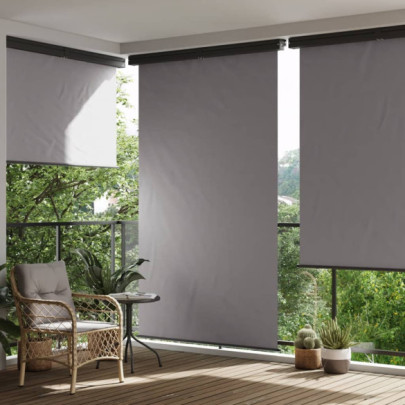 Copertină Laterală Balcon Gri 165x250 cm | Livrare Gratuită