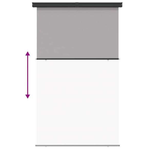 Copertină Laterală Balcon Gri 165x250 cm | Livrare Gratuită