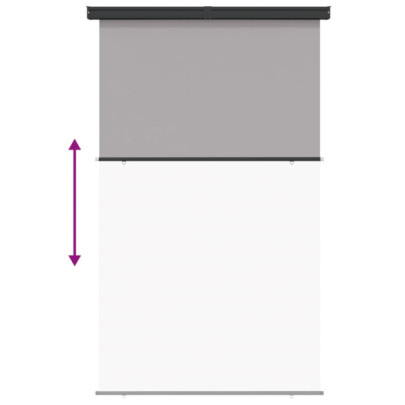 Copertină Laterală Balcon Gri 165x250 cm | Livrare Gratuită