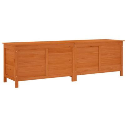 Ladă Depozitare Grădină Lemn Masiv Brad 198x50x56 cm