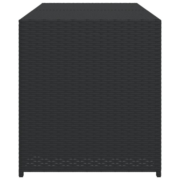 Ladă Depozitare Grădină 283L Negru Poliratan | Livrare Gratuită