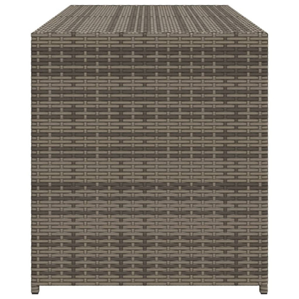 Ladă Depozitare Grădină 283L Gri, Poliratan | Livrare Gratuită