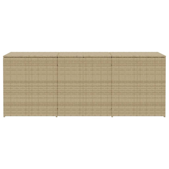 Ladă Depozitare Grădină Bej Poliratan 984L - Rezistentă