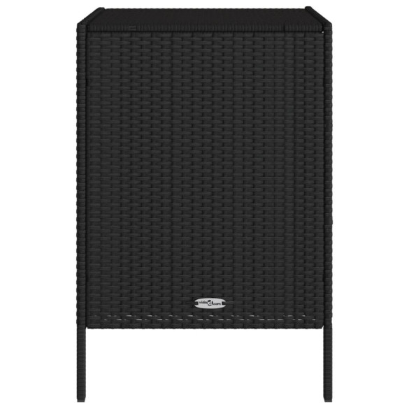 Dulap Depozitare Grădină Negru 55x59x80 cm - Poliratan