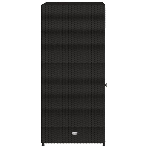 Dulap Depozitare Grădină Negru 55x55x111 cm - Poliratan