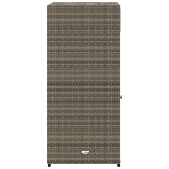 Dulap Depozitare Grădină Gri - Poliratan Durabil | Livrare Gratuită