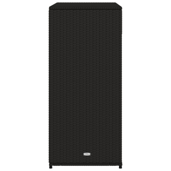 Dulap Depozitare Grădină Negru - Poliratan Rezistent