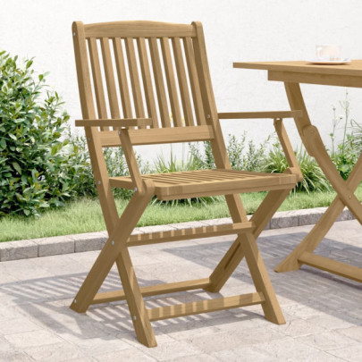 Scaune grădină pliante 4 buc. 57,5x54,5x90 cm lemn masiv acacia