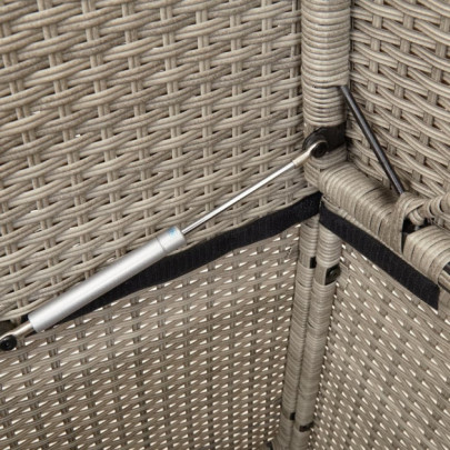 Bancă Grădină cu Depozitare - Poliratan Rezistent - Livrare Gratuită