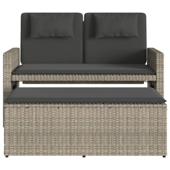 Bancă rabatabilă de grădină cu perne - Livrare gratuită