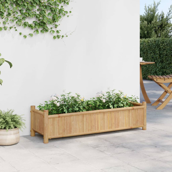Jardinieră Bambus 100x30x25 cm - Livrare Gratuită