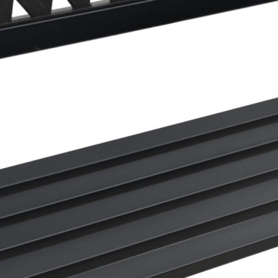 Bancă de grădină din oțel, 120 cm - Negru | Livrare Gratuită