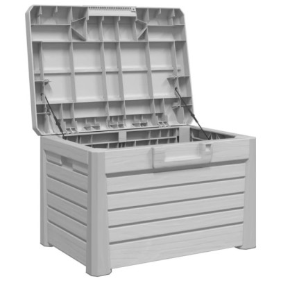 Cutie Depozitare Perne Exterior, 120L, Gri | Livrare Gratuita