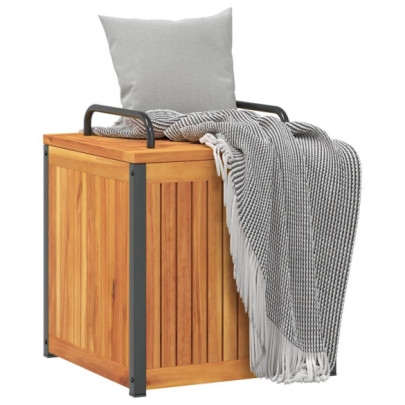 Cutie depozitare perne exterior lemn acacia 45x45x45cm