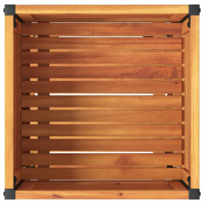 Jardinieră Grădină Lemn Acacia Raft 45x45x80cm | Livrare Gratuită