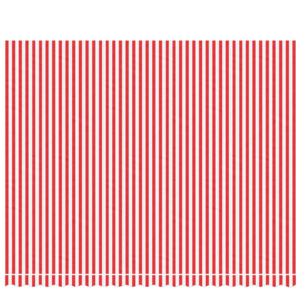 Pânză Copertină Rezervă Dungi Roșii-Albe 4,5x3,5m | Livrare Gratuită