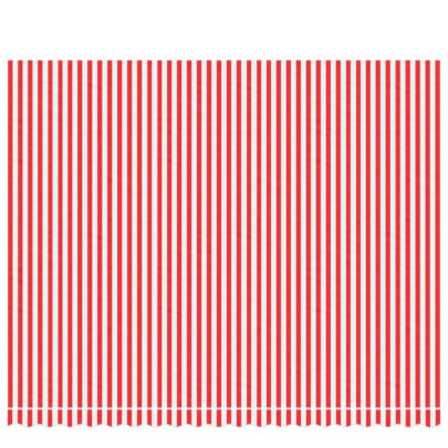 Pânză Copertină Rezervă Dungi Roșii-Albe 4,5x3,5m | Livrare Gratuită