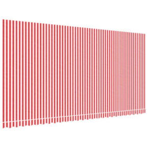 Pânză Copertină Rezervă Roșu-Alb 6x3m - Rezistentă la UV și Apă 2