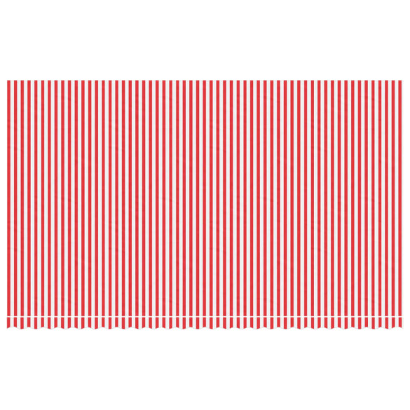 Pânză Copertină Rezervă Dungi Roșii-Albe 6x3,5m - Livrare Gratuită