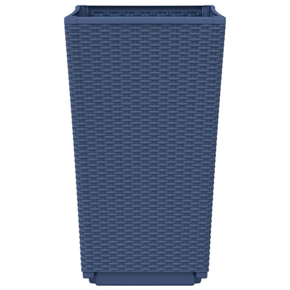 Jardiniere Grădină 2 buc - Albastru Gri - PP | Livrare Gratuită