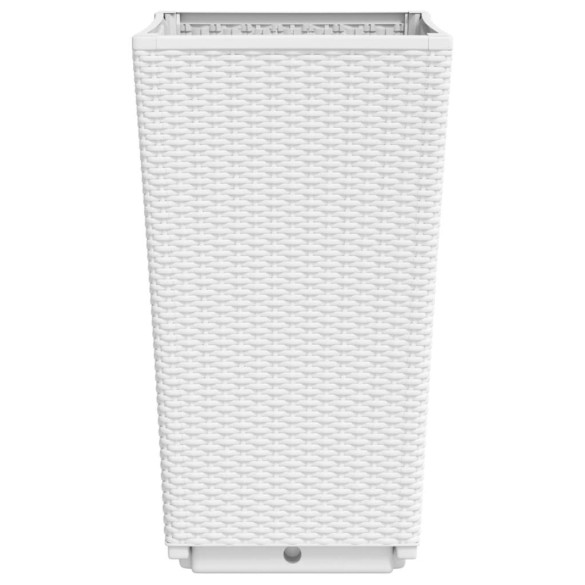 Jardiniere Gradina PP - Set 2 Bucati - Alb - Livrare Gratuita