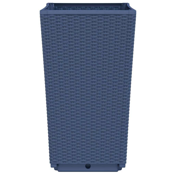 Jardiniere Grădină 4 buc - Albastru Gri - PP - Livrare Gratuită