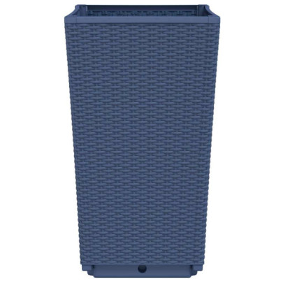 Jardiniere Grădină 4 buc - Albastru Gri - PP - Livrare Gratuită