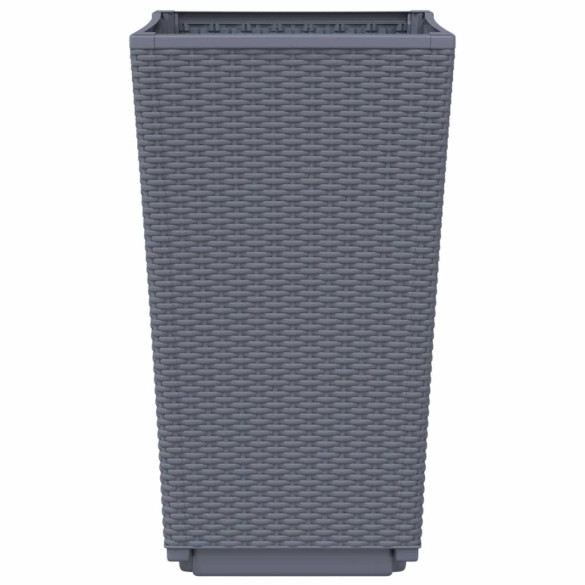 Jardiniere Grădină 4 buc - Albastru Gri - PP - Livrare Gratuită