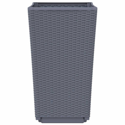 Jardiniere Grădină 4 buc - Albastru Gri - PP - Livrare Gratuită