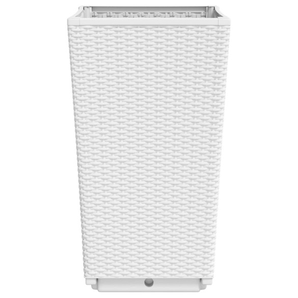 Jardiniere Gradină PP - Set 4 Bucăți - Alb - Livrare Gratuită