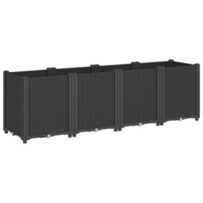 Jardinieră Modulară Grădină Negru 160cm - PP Rezistent 2