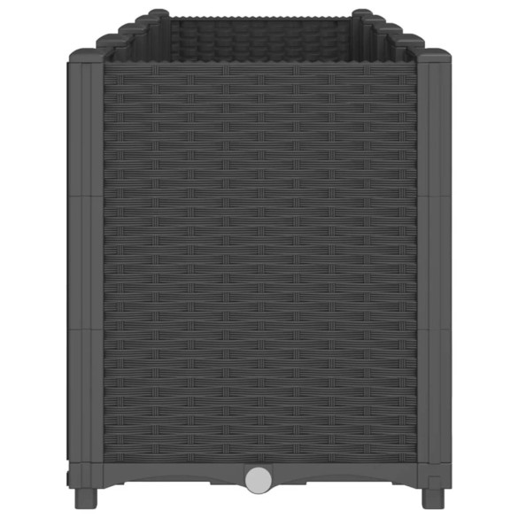 Jardinieră Modulară Grădină Negru 160cm - PP Rezistent