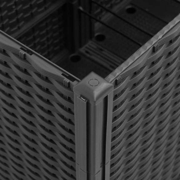 Jardinieră Modulară Grădină Negru PP 160x120 cm