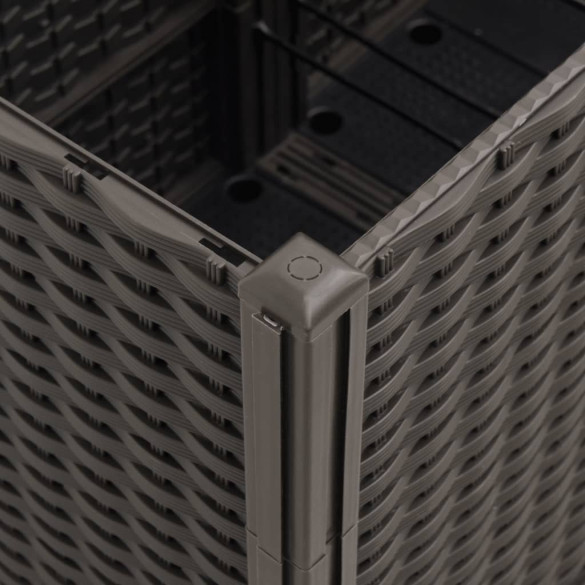 Jardinieră Grădină Modulară Ratan - Maro - 160x160 cm