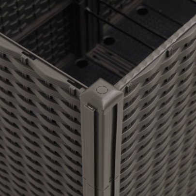 Jardinieră Grădină Modulară Ratan - Maro - 160x160 cm