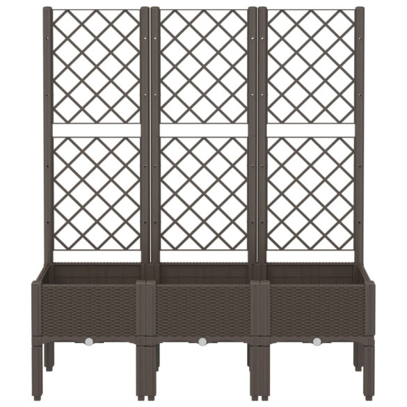 Jardinieră Grădină cu Spalier - Maro, PP - Livrare Gratuită