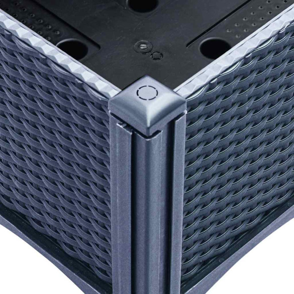 Jardinieră Grădină cu Spalier - Albastru Gri - 160x40x142 cm