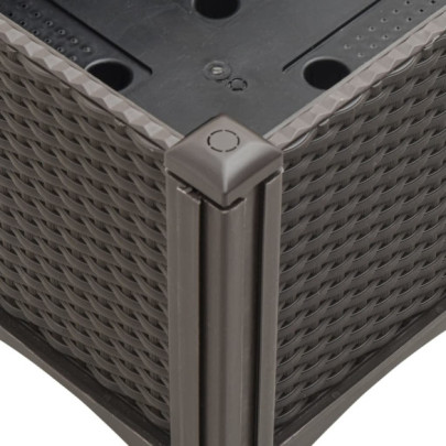 Jardinieră Grădină cu Spalier - Maro - 160x120x142 cm - PP