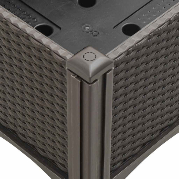 Jardinieră Grădină cu Spalier - Maro - 200x160x142 cm - PP