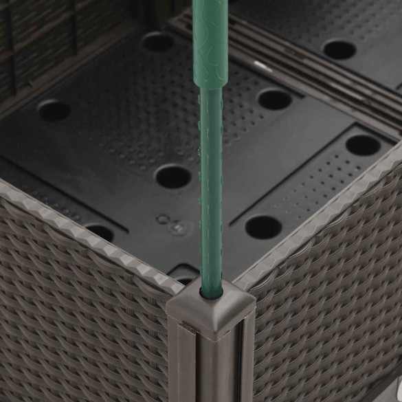 Jardinieră Grădină cu Spalier - Maro - 160x120x142,5 cm - PP