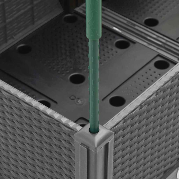 Jardinieră Grădină cu Spalier Gri 200x160cm - Livrare Gratuită