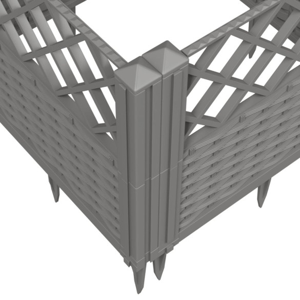 Jardinieră Grădină Modulară Gri - Cultivă Legume și Flori