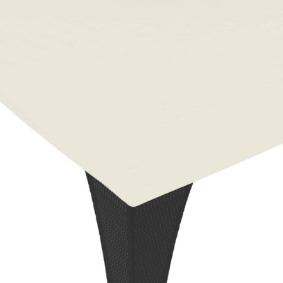 Foișor din Oțel cu Acoperiș Dublu - Crem - 3,98x2,98m