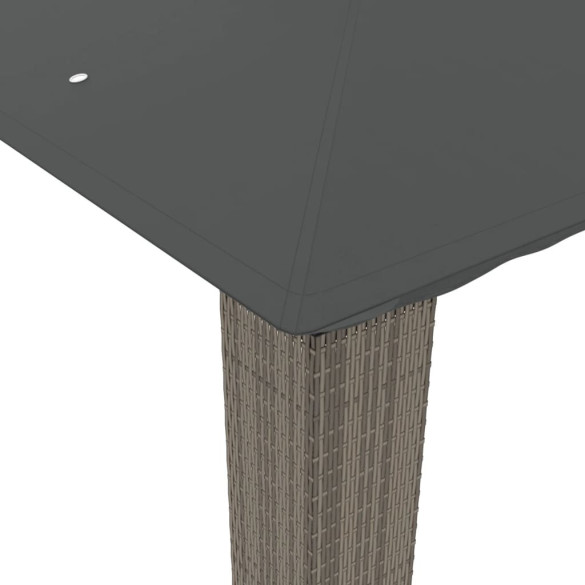 Foișor Oțel cu Acoperiș Dublu Antracit 3x3m | Livrare Gratuită