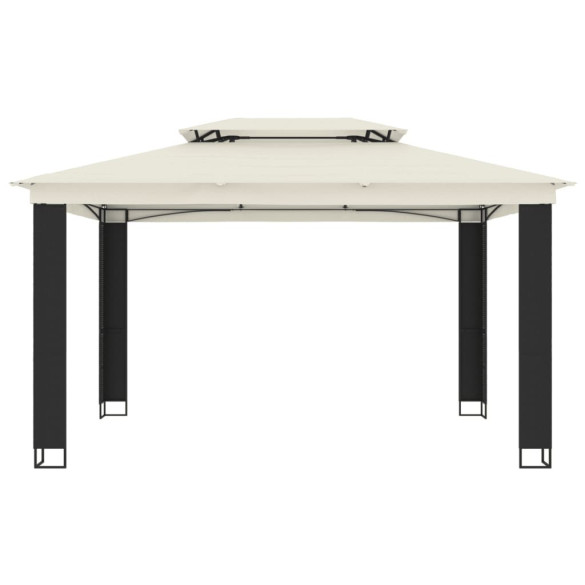 Foișor cu Acoperiș Dublu - Crem, Oțel - Livrare Gratuită