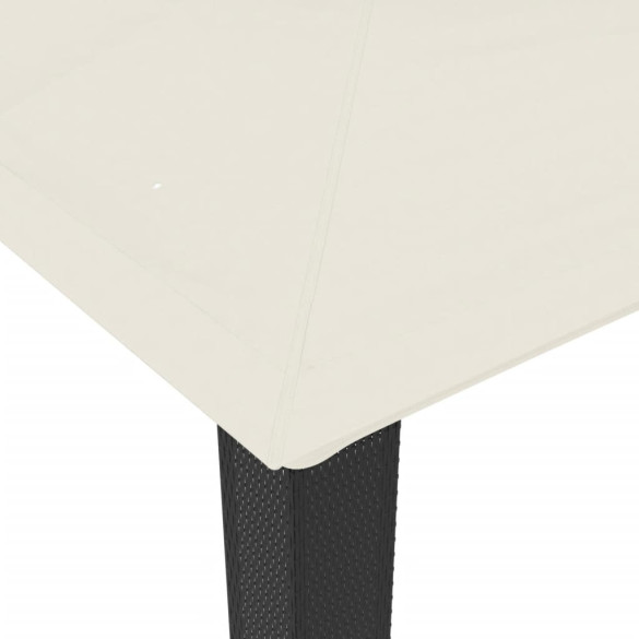 Foișor cu Acoperiș Dublu - Crem, Oțel - Livrare Gratuită